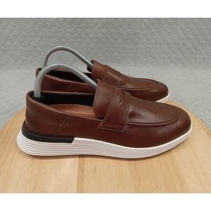 New Without Box Wolf & Shepherd Men’s 7.5M Leather Penny Loafers Shoes